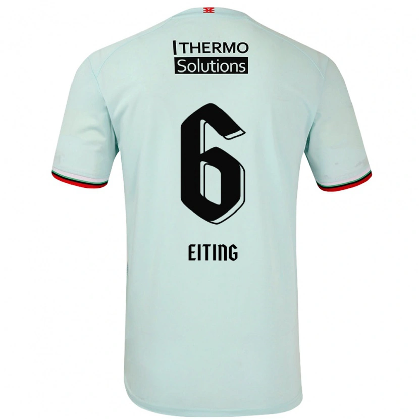 Danxen Heren Carel Eiting #6 Lichtgroen Uitshirt Uittenue 2024/25 T-Shirt