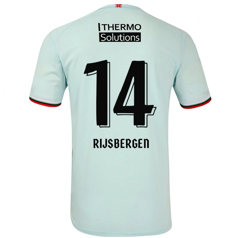 Danxen Heren Liz Rijsbergen #14 Lichtgroen Uitshirt Uittenue 2024/25 T-Shirt