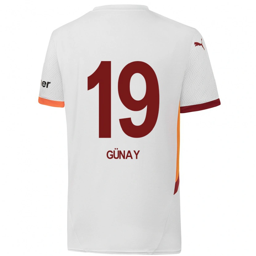 Danxen Heren Günay Güvenç #19 Wit Geel Rood Uitshirt Uittenue 2024/25 T-Shirt