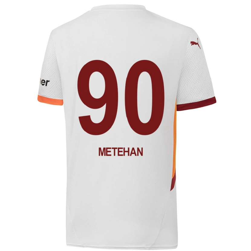 Danxen Heren Metehan Baltacı #90 Wit Geel Rood Uitshirt Uittenue 2024/25 T-Shirt