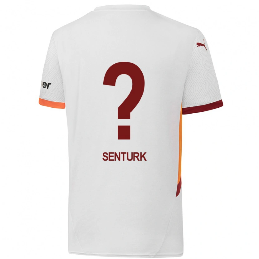 Danxen Heren Haktan Şentürk #0 Wit Geel Rood Uitshirt Uittenue 2024/25 T-Shirt