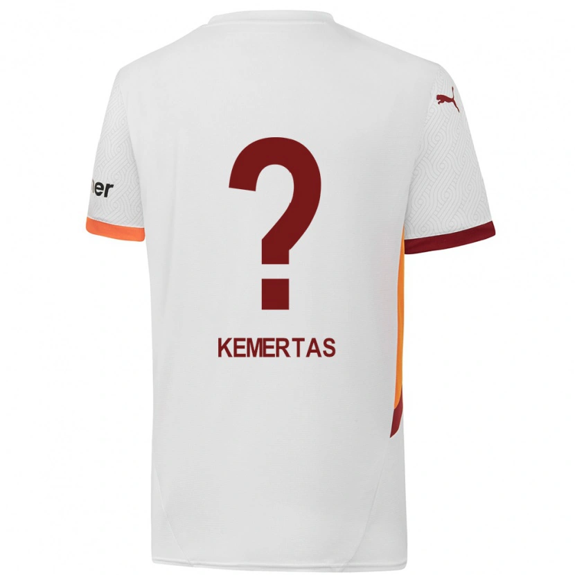 Danxen Heren Batın Özden Kemertaş #0 Wit Geel Rood Uitshirt Uittenue 2024/25 T-Shirt