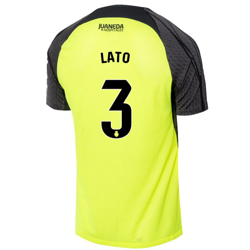 Danxen Heren Toni Lato #3 Fluorescerend Groen Zwart Uitshirt Uittenue 2024/25 T-Shirt