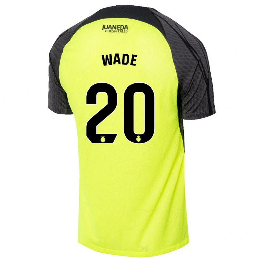 Danxen Heren Sebas Wade #20 Fluorescerend Groen Zwart Uitshirt Uittenue 2024/25 T-Shirt