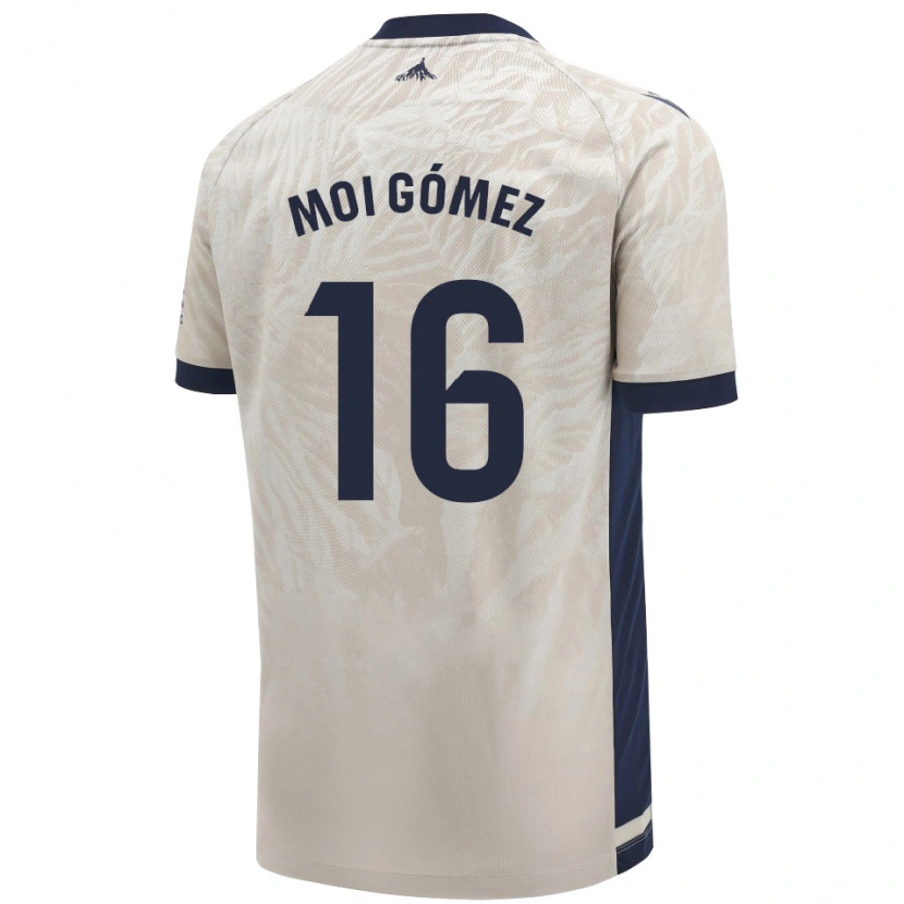 Danxen Heren Moi Gómez #16 Lichtgrijs Uitshirt Uittenue 2024/25 T-Shirt