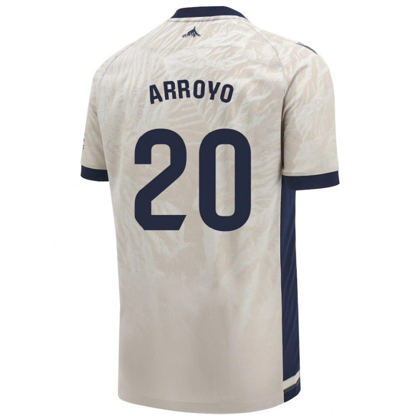 Danxen Heren Roberto Arroyo #20 Lichtgrijs Uitshirt Uittenue 2024/25 T-Shirt