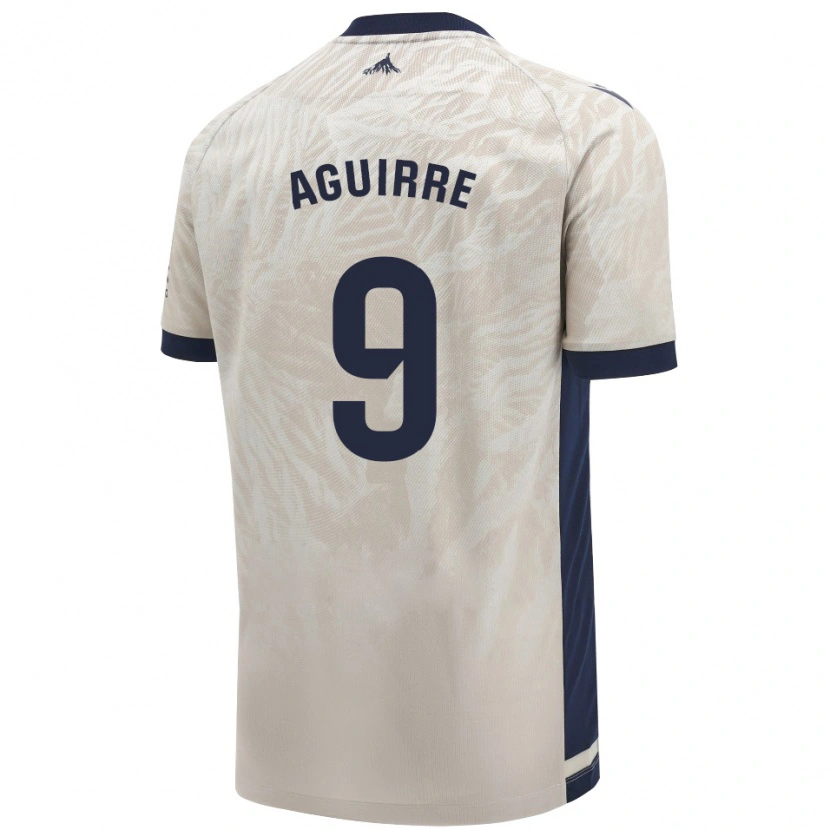 Danxen Heren Jorge Aguirre #9 Lichtgrijs Uitshirt Uittenue 2024/25 T-Shirt