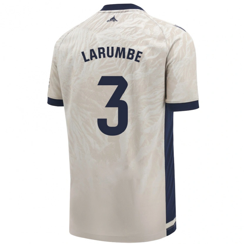 Danxen Heren Saioa Larumbe Beloqui #3 Lichtgrijs Uitshirt Uittenue 2024/25 T-Shirt
