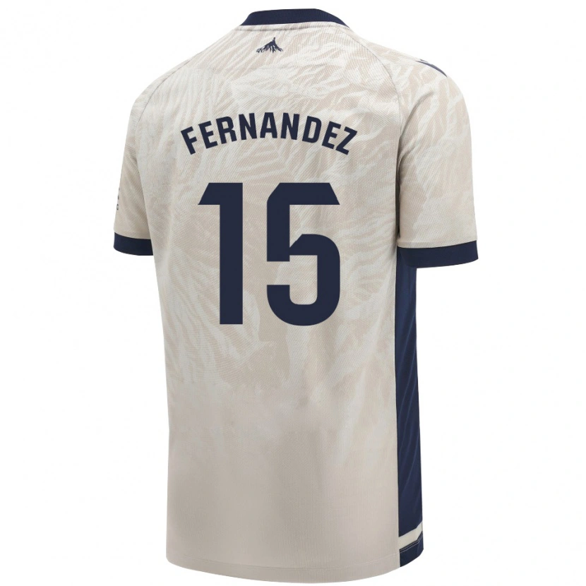 Danxen Heren Leyre Fernández Sánchez #15 Lichtgrijs Uitshirt Uittenue 2024/25 T-Shirt