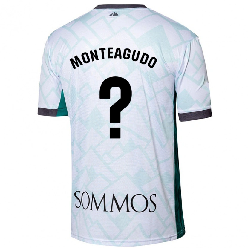 Danxen Heren Miguel Monteagudo #0 Wit Groen Uitshirt Uittenue 2024/25 T-Shirt