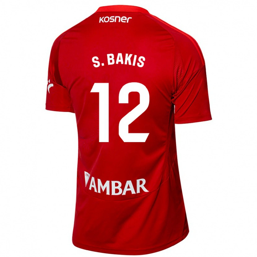 Danxen Heren Sinan Bakış #12 Wit Blauw Uitshirt Uittenue 2024/25 T-Shirt