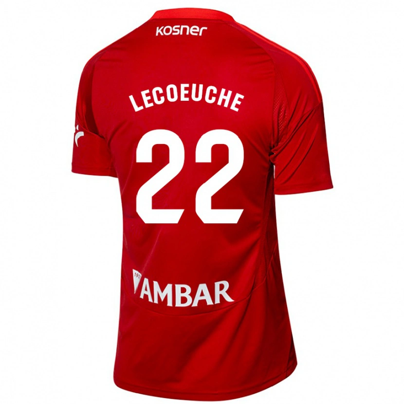 Danxen Heren Quentin Lecoeuche #22 Wit Blauw Uitshirt Uittenue 2024/25 T-Shirt