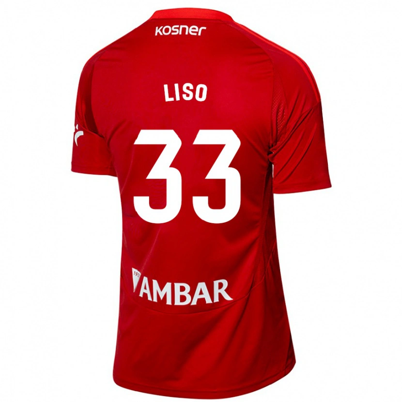 Danxen Heren Adrián Liso #33 Wit Blauw Uitshirt Uittenue 2024/25 T-Shirt
