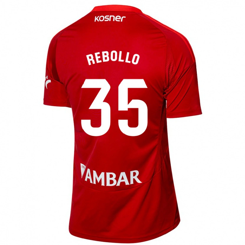 Danxen Heren Dani Rebollo #35 Wit Blauw Uitshirt Uittenue 2024/25 T-Shirt
