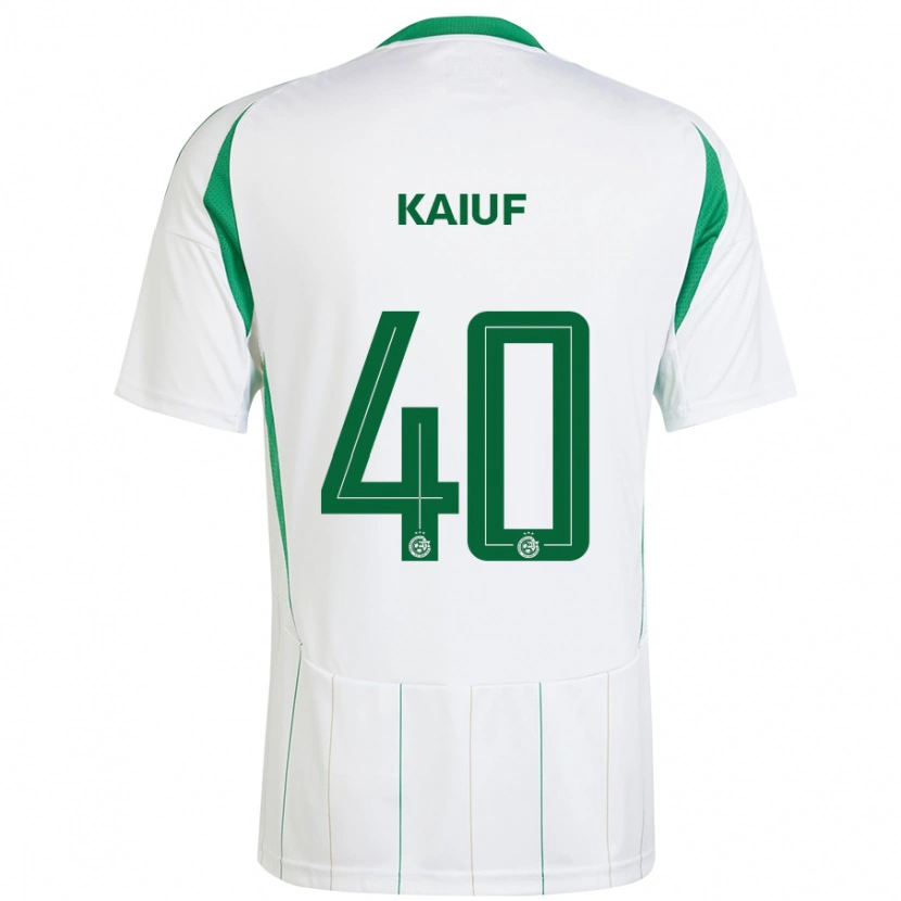 Danxen Heren Sharif Kaiuf #40 Witgroen Uitshirt Uittenue 2024/25 T-Shirt