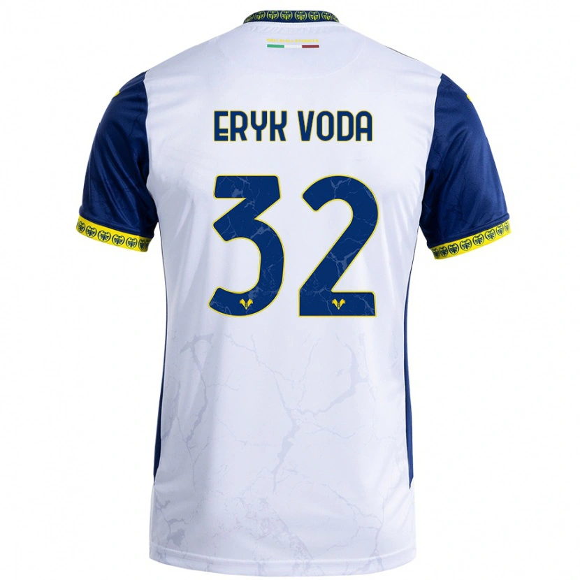 Danxen Heren Andrei Eryk Voda #32 Witblauw Uitshirt Uittenue 2024/25 T-Shirt