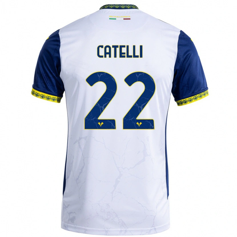 Danxen Heren Anna Catelli #22 Witblauw Uitshirt Uittenue 2024/25 T-Shirt