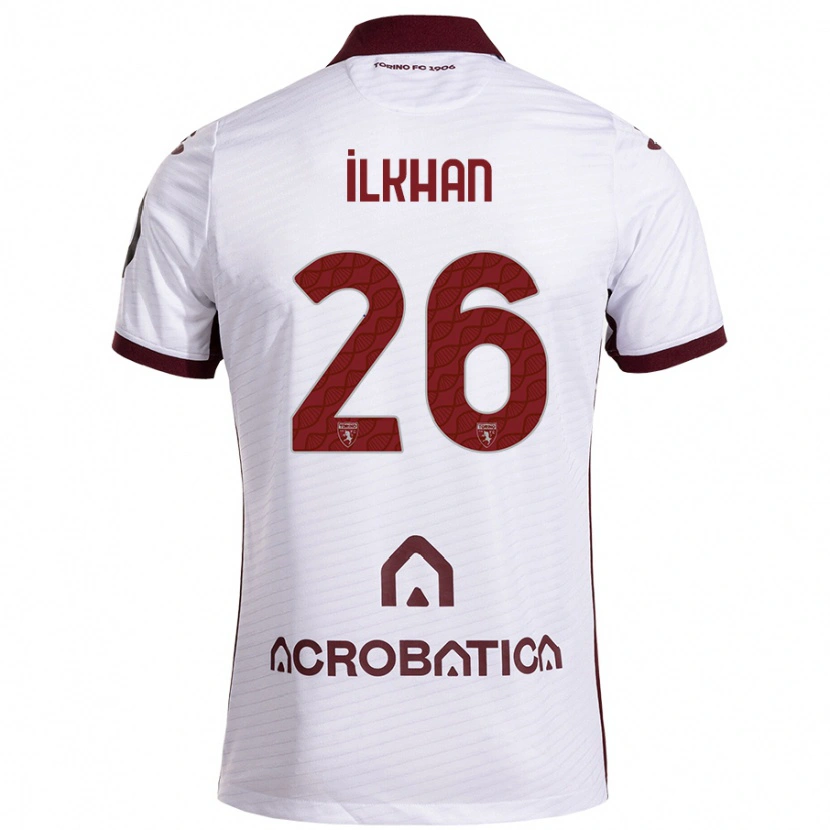 Danxen Heren Emirhan İlkhan #26 Wit Kastanjebruin Uitshirt Uittenue 2024/25 T-Shirt