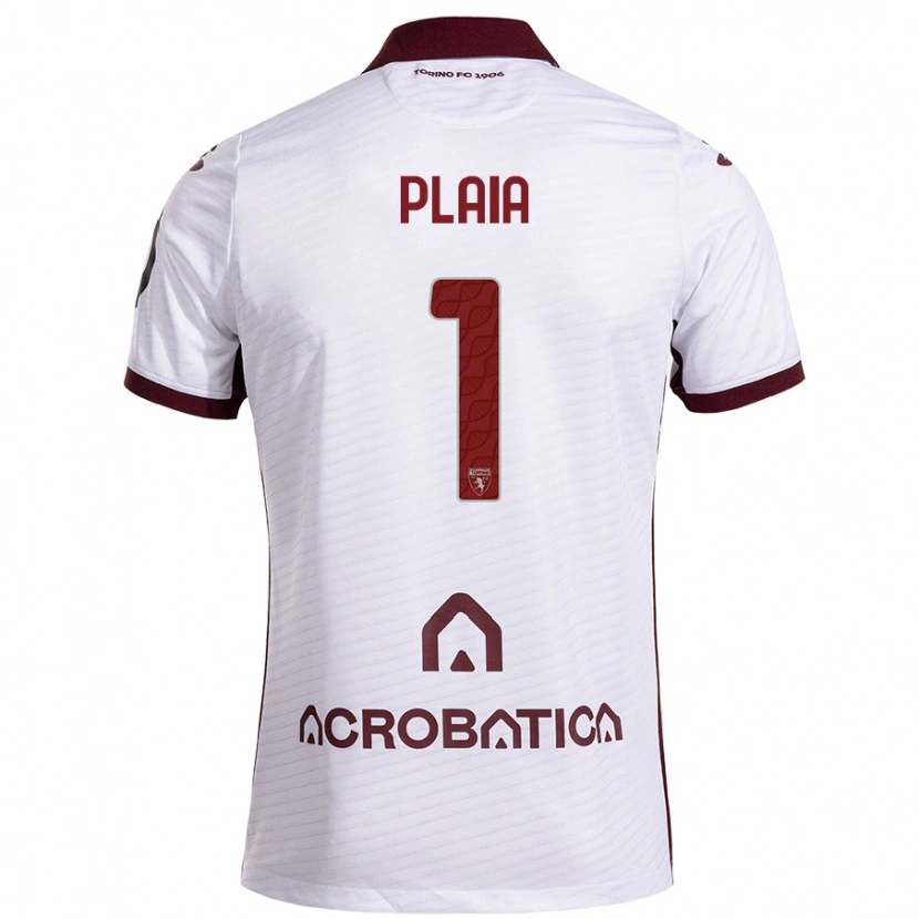 Danxen Heren Francesco Plaia #1 Wit Kastanjebruin Uitshirt Uittenue 2024/25 T-Shirt