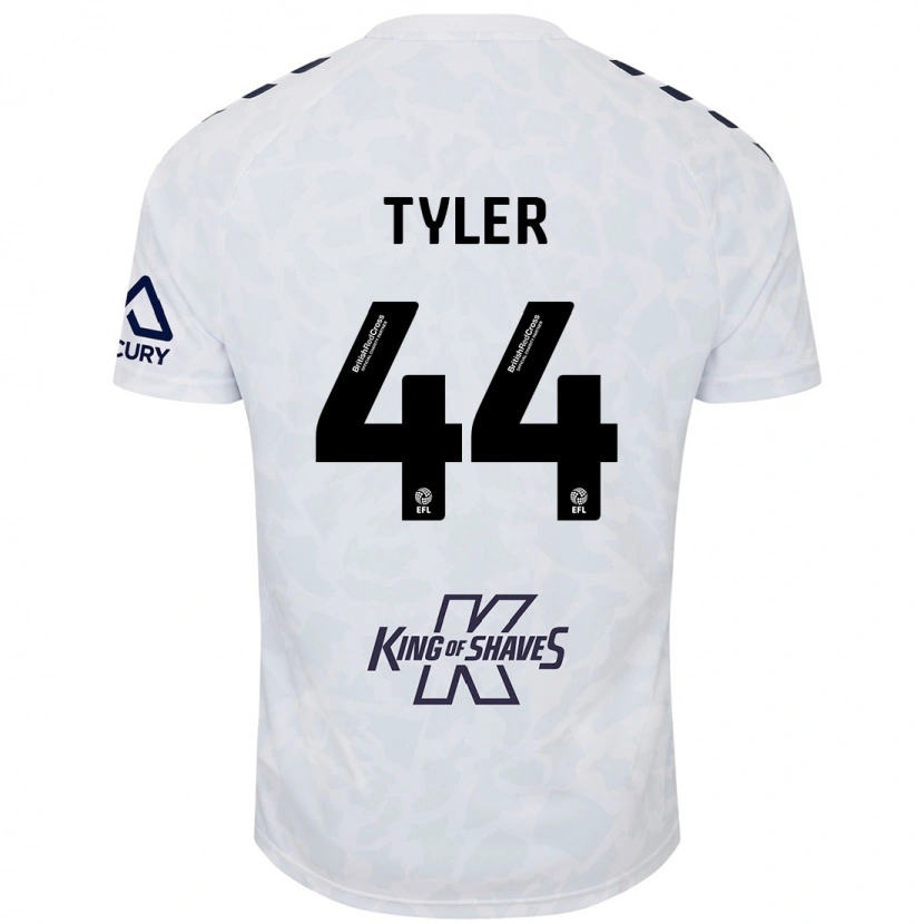 Danxen Heren Cian Tyler #44 Wit Uitshirt Uittenue 2024/25 T-Shirt