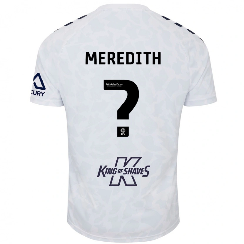 Danxen Heren Eliot Meredith #0 Wit Uitshirt Uittenue 2024/25 T-Shirt