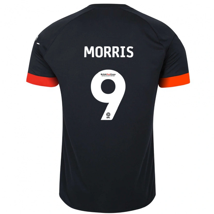 Danxen Heren Carlton Morris #9 Zwart Oranje Uitshirt Uittenue 2024/25 T-Shirt
