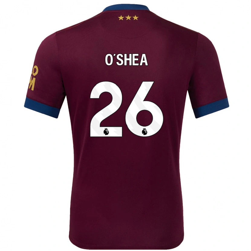 Danxen Heren Dara O'shea #26 Bruin Uitshirt Uittenue 2024/25 T-Shirt