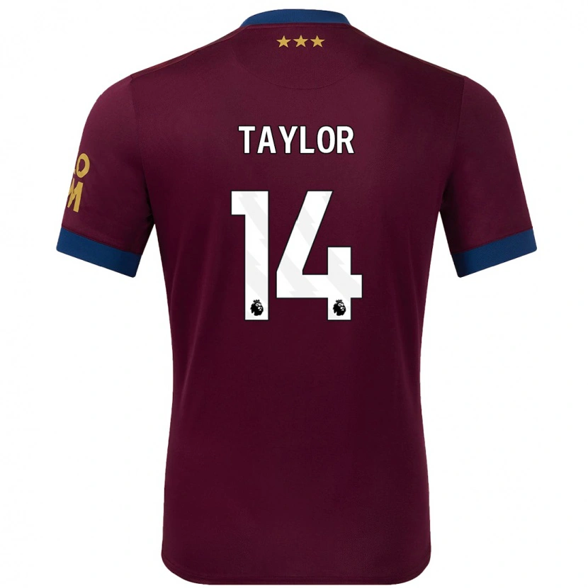 Danxen Heren Jack Taylor #14 Bruin Uitshirt Uittenue 2024/25 T-Shirt
