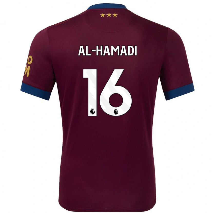 Danxen Heren Ali Al-Hamadi #16 Bruin Uitshirt Uittenue 2024/25 T-Shirt