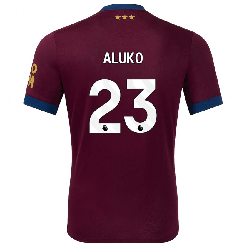 Danxen Heren Sone Aluko #23 Bruin Uitshirt Uittenue 2024/25 T-Shirt