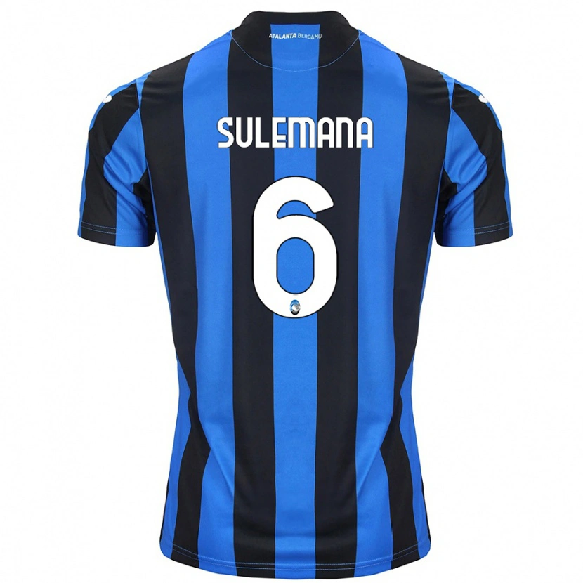Danxen Dames Ibrahim Sulemana #6 Blauw Zwart Thuisshirt Thuistenue 2024/25 T-Shirt