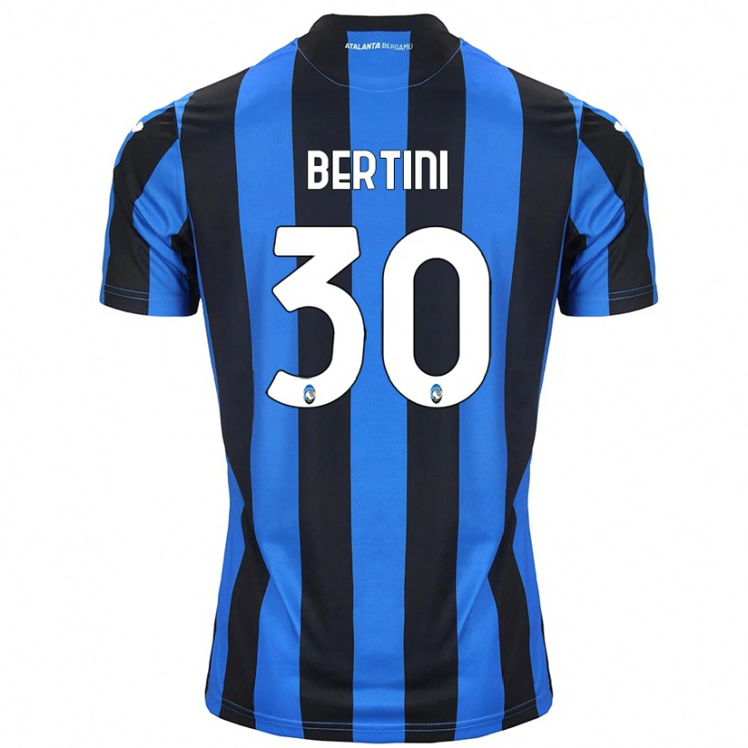 Danxen Dames Tommaso Bertini #30 Blauw Zwart Thuisshirt Thuistenue 2024/25 T-Shirt