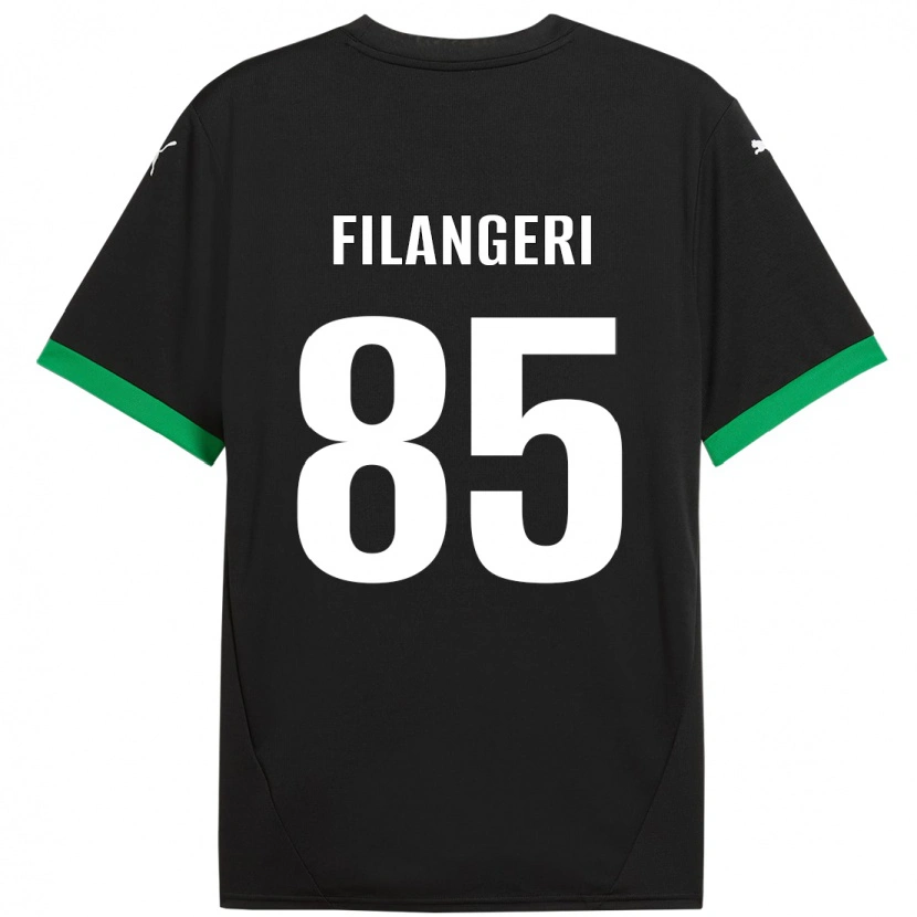 Danxen Dames Maria Luisa Filangeri #85 Zwart Donkergroen Thuisshirt Thuistenue 2024/25 T-Shirt