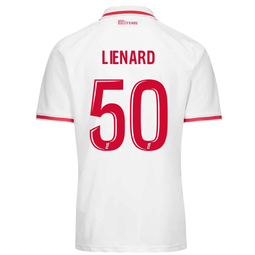 Danxen Dames Yann Lienard #50 Wit Rood Thuisshirt Thuistenue 2024/25 T-Shirt
