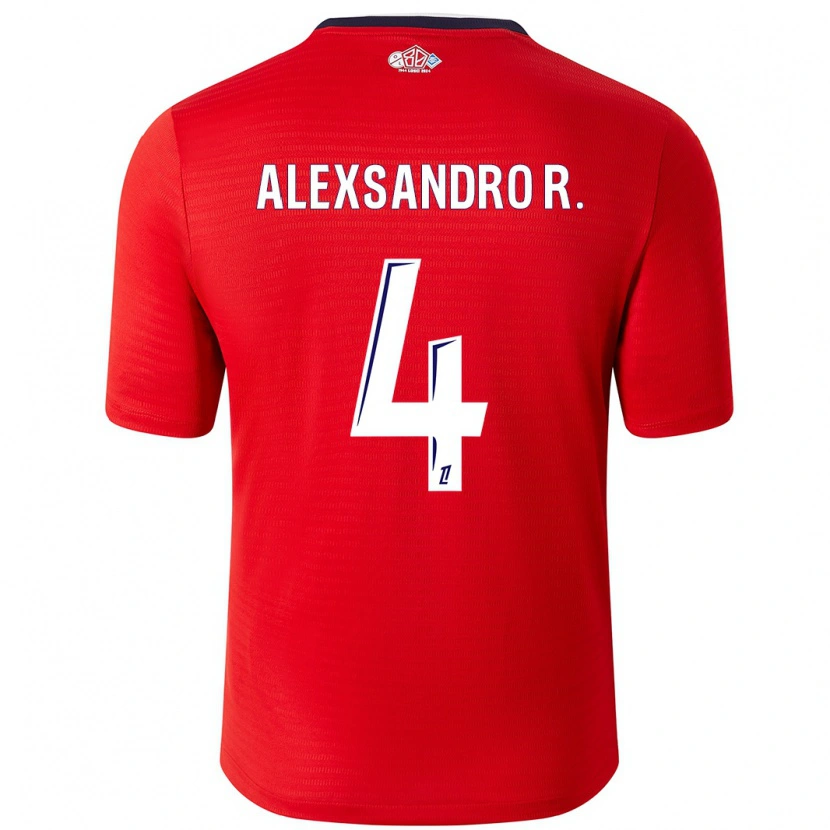 Danxen Dames Alexsandro #4 Rood Wit Thuisshirt Thuistenue 2024/25 T-Shirt
