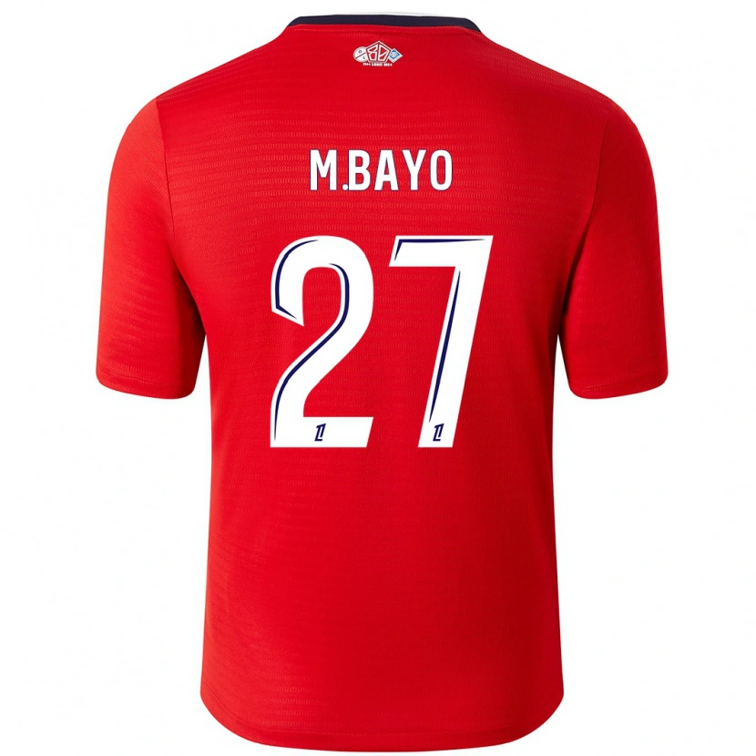 Danxen Dames Mohamed Bayo #27 Rood Wit Thuisshirt Thuistenue 2024/25 T-Shirt