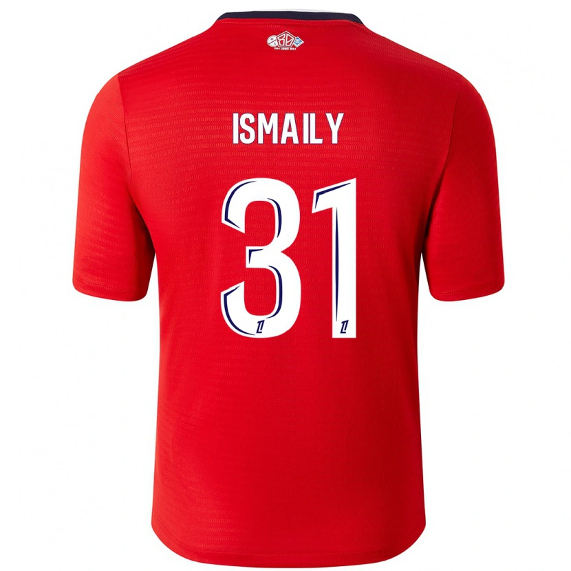 Danxen Dames Ismaily #31 Rood Wit Thuisshirt Thuistenue 2024/25 T-Shirt
