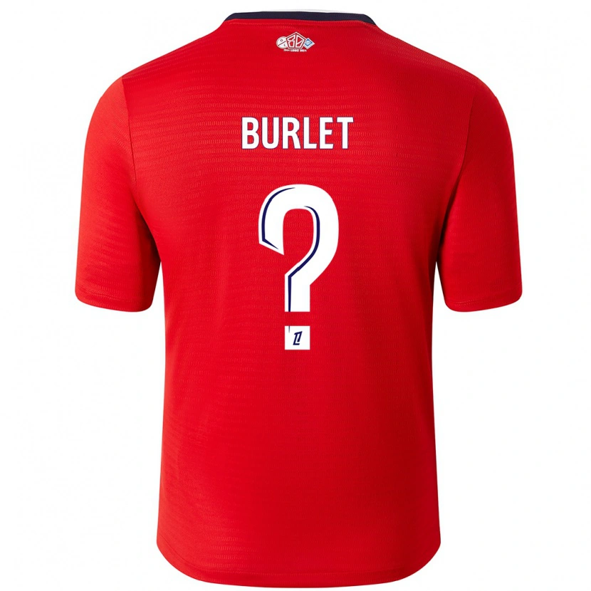 Danxen Dames Vincent Burlet #0 Rood Wit Thuisshirt Thuistenue 2024/25 T-Shirt