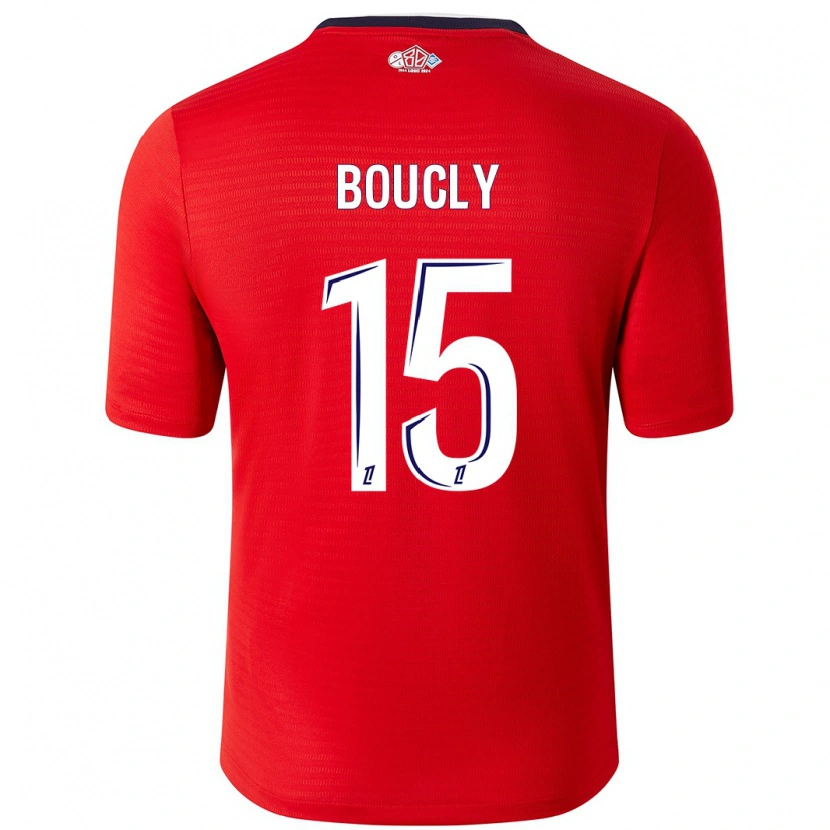 Danxen Dames Maite Boucly #15 Rood Wit Thuisshirt Thuistenue 2024/25 T-Shirt