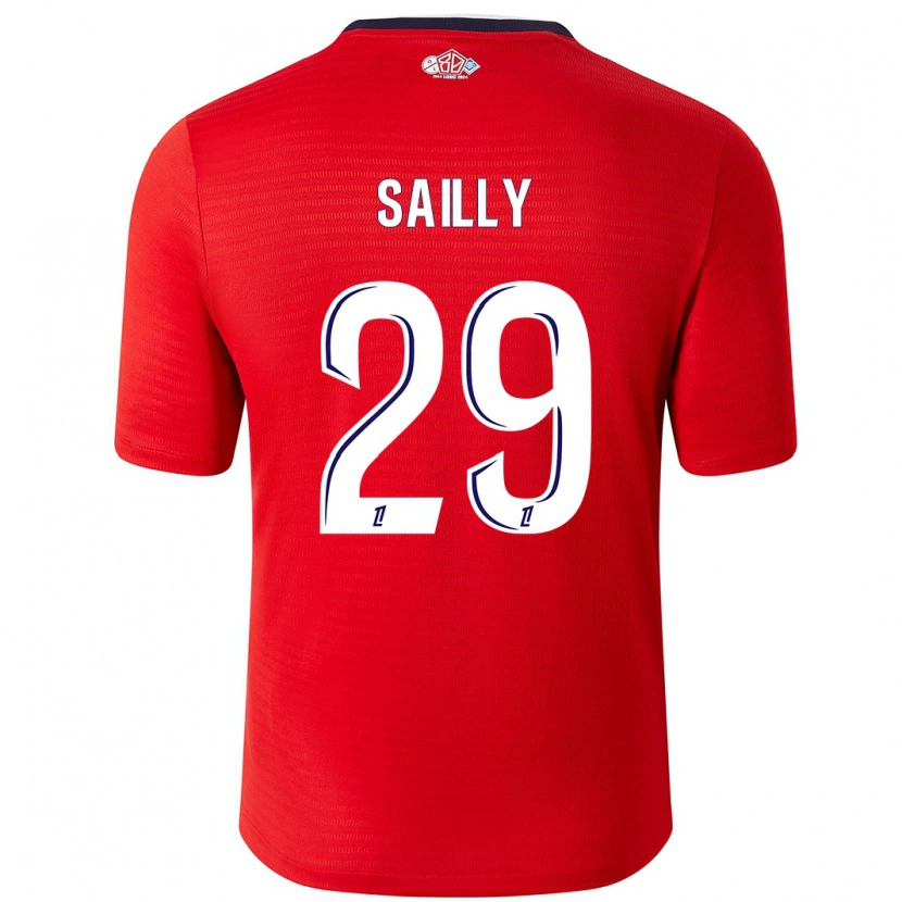 Danxen Dames Charlotte Sailly #29 Rood Wit Thuisshirt Thuistenue 2024/25 T-Shirt