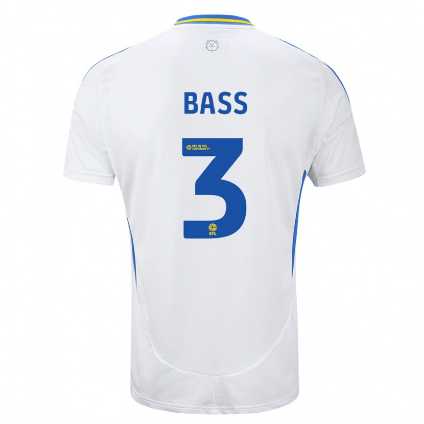 Danxen Dames Rebekah Bass #3 Wit Blauw Thuisshirt Thuistenue 2024/25 T-Shirt