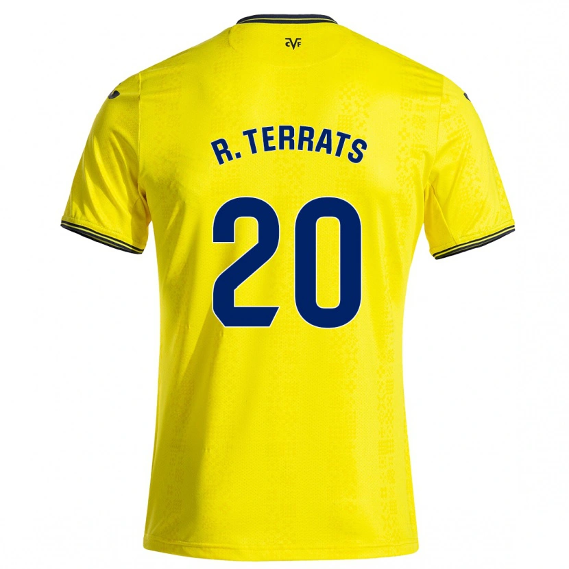 Danxen Dames Ramón Terrats #20 Geel Zwart Thuisshirt Thuistenue 2024/25 T-Shirt