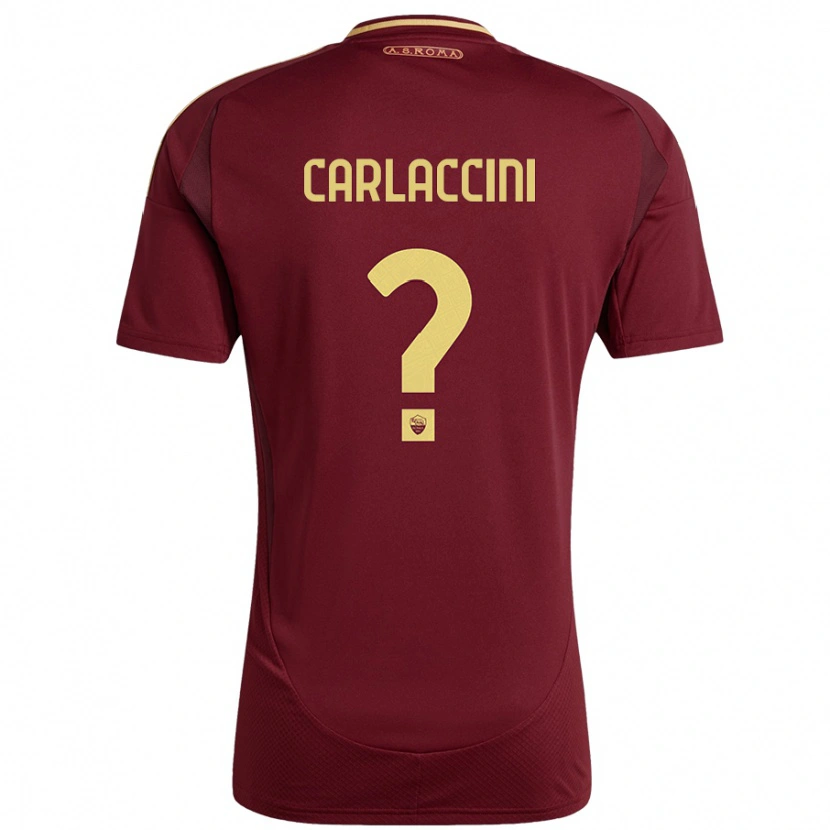 Danxen Dames Samuele Carlaccini #0 Rood Bruin Goud Thuisshirt Thuistenue 2024/25 T-Shirt