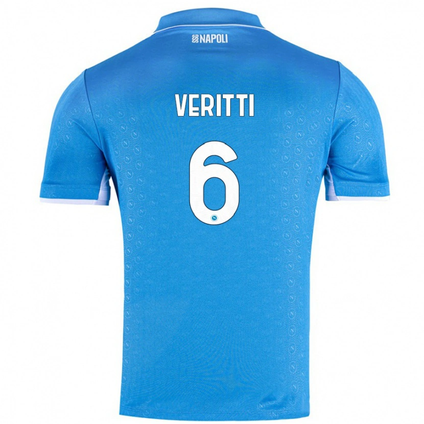 Danxen Dames Federica Veritti #6 Hemelsblauw Thuisshirt Thuistenue 2024/25 T-Shirt