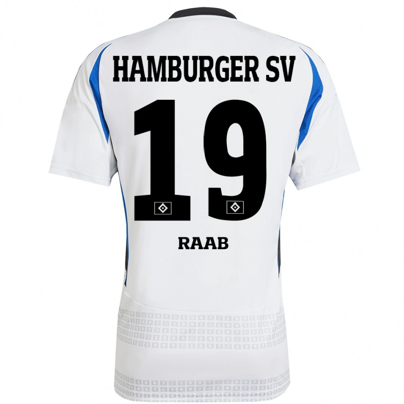 Danxen Dames Matheo Raab #19 Wit Blauw Thuisshirt Thuistenue 2024/25 T-Shirt