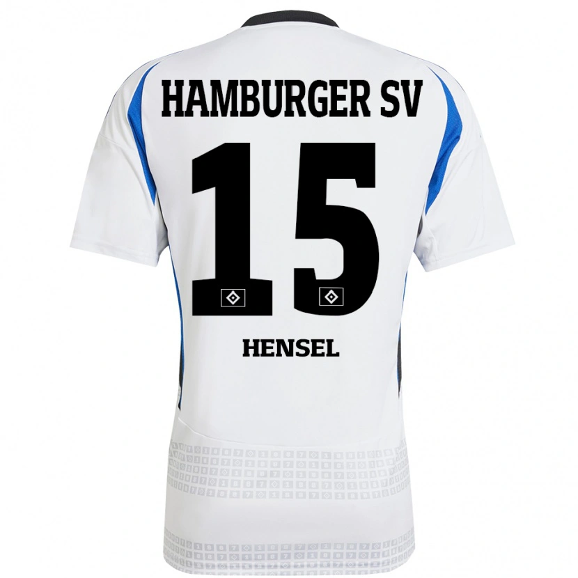 Danxen Dames Janoah Hensel #15 Wit Blauw Thuisshirt Thuistenue 2024/25 T-Shirt