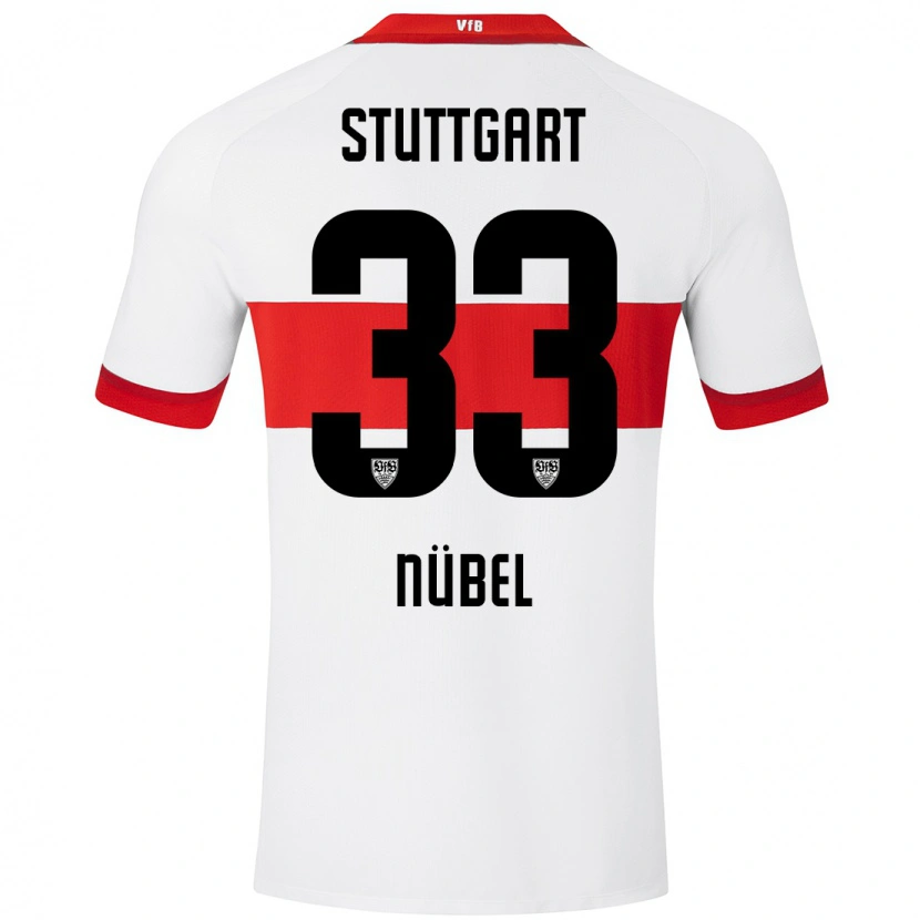 Danxen Dames Alexander Nübel #33 Wit Rood Thuisshirt Thuistenue 2024/25 T-Shirt
