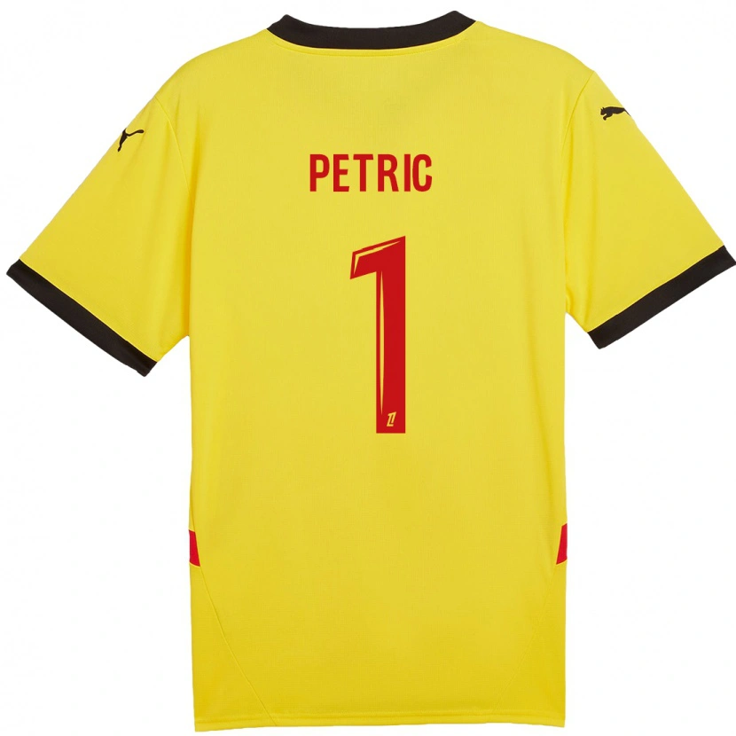 Danxen Dames Denis Petric #1 Geel Rood Thuisshirt Thuistenue 2024/25 T-Shirt