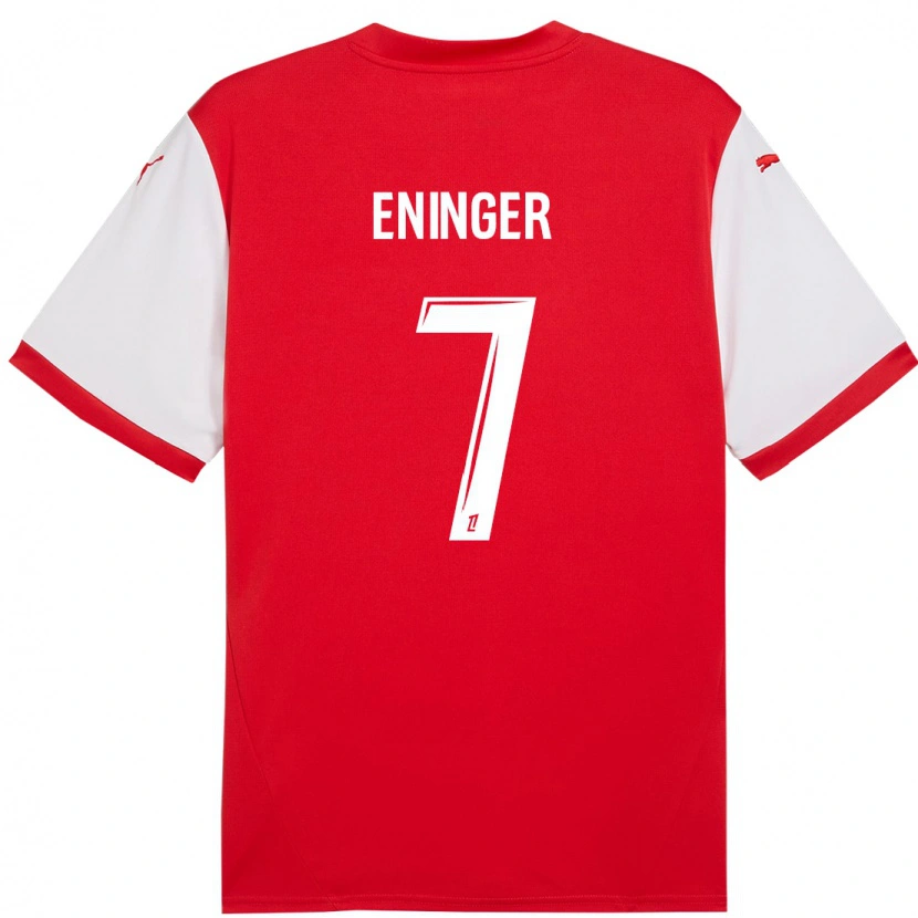 Danxen Dames Thelma Eninger #7 Rood Wit Thuisshirt Thuistenue 2024/25 T-Shirt