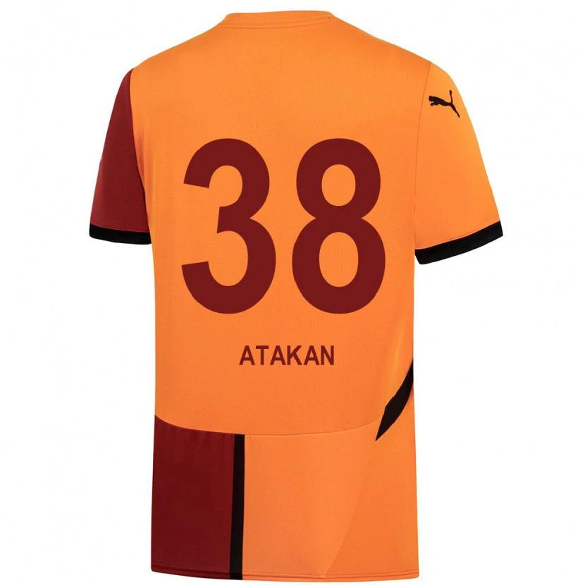 Danxen Dames Atakan Ordu #38 Geel Rood Thuisshirt Thuistenue 2024/25 T-Shirt